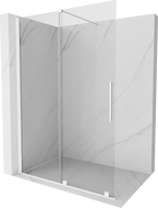 Mexen Velar Stumdomoji dušo siena Walk-in 140 x 200 cm, permatoma 8 mm, balta - 871-140-000-03-20