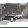 Mexen Velar prailginama Walk-in dušo sienelė 140 x 200 cm, skaidrus 8 mm, balta - 871-140-000-03-20