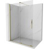 Mexen Velar stumdomoji dušo siena Walk-in 140 x 200 cm, skaidri 8 mm, auksinė - 871-140-000-03-50