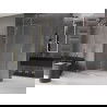 Mexen Velar dušo sienelė stumdomai Walk-in 140 x 200 cm, skaidrus 8 mm, auksinė - 871-140-000-03-50