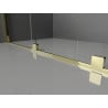 Mexen Velar stumdomoji dušo siena Walk-in 140 x 200 cm, skaidri 8 mm, auksinė - 871-140-000-03-50