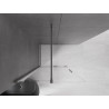 Mexen Velar stiklinė stumdoma dušo sienelė Walk-in 90 x 200 cm, skaidri 8 mm, ginklų pilka šlifuota - 871-090-000-03-66