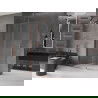 Mexen Velar stumdomas Walk-in dušo stiklas 140 x 200 cm, skaidrus 8 mm, rožinė auksinė - 871-140-000-03-60