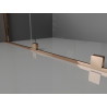 Mexen Velar Stumdomas dušo ekranas Walk-in 140 x 200 cm, skaidrus 8 mm, rožinis auksas - 871-140-000-03-60