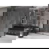 Mexen Velar dušo kabina stumdomos Walk-in 140 x 200 cm, skaidrus 8 mm, juodas - 871-140-000-03-70