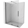 Mexen Velar stumdomos Walk-in dušo sienelė 150 x 200 cm, skaidri 8 mm, juoda - 871-150-000-03-70