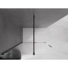 Mexen Velar stiklinė dušo sienelė Walk-in 150 x 200 cm, skaidri 8 mm, juoda - 871-150-000-03-70