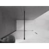 Mexen Velar stumdomasis dušo sienelė Walk-in 160 x 200 cm, skaidrus 8 mm, juoda - 871-160-000-03-70