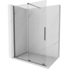 Mexen Velar stumdomos dušo pertvaros Walk-in 130 x 200 cm, skaidrios 8 mm, ginklų pilkos šukuotos - 871-130-000-03-66