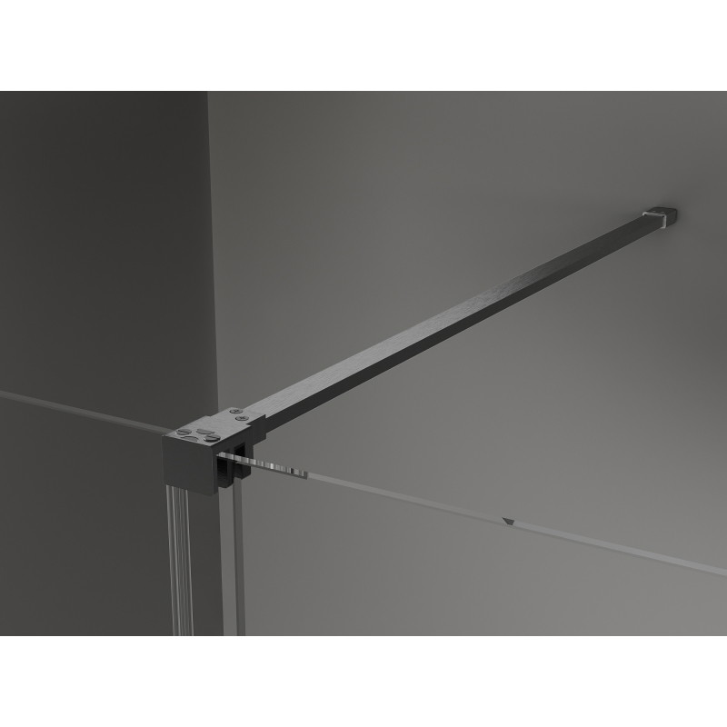 Mexen Velar stumdomos dušo pertvaros Walk-in 130 x 200 cm, skaidrios 8 mm, ginklų pilkos šukuotos - 871-130-000-03-66