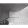 Mexen Velar stacionari stumdoma dušo sienelė Walk-in 140 x 200 cm, skaidri 8 mm, ginklų pilka šlifuota - 871-140-000-03-66