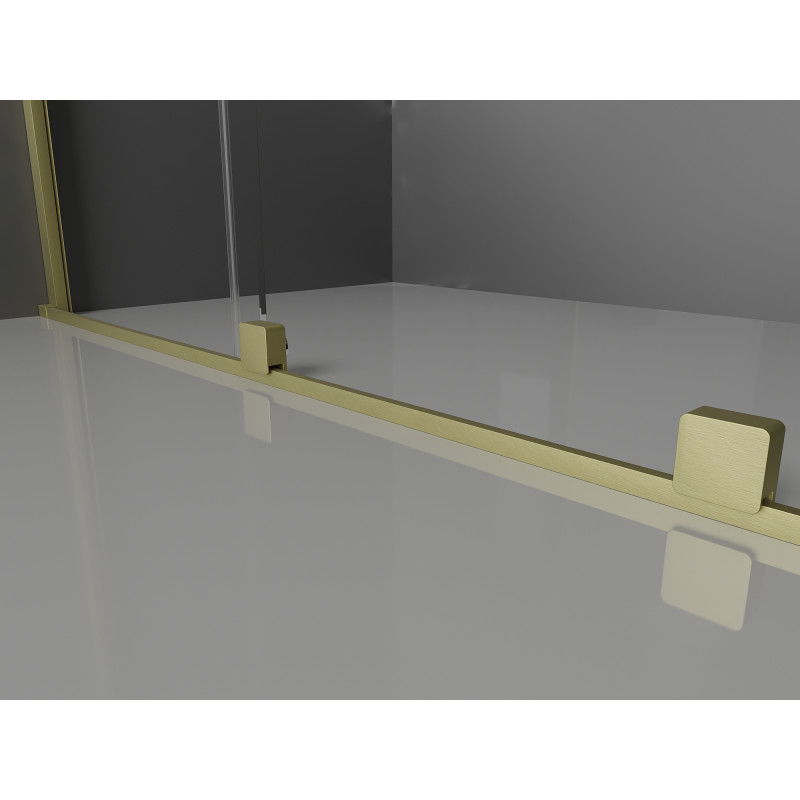 Mexen Velar stumdomoji dušo siena Walk-in 130 x 200 cm, skaidri 8 mm, auksinė šlifuota - 871-130-000-03-55
