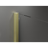 Mexen Velar Įstumiama dušo siena Walk-in 130 x 200 cm, skaidri 8 mm, auksinė šlifuota - 871-130-000-03-55