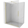 Mexen Velar stumiama dušo siena Walk-in 140 x 200 cm, skaidri 8 mm, šlifavimo auksu - 871-140-000-03-55