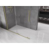 Mexen Velar stumiama dušo siena Walk-in 140 x 200 cm, skaidri 8 mm, šlifavimo auksu - 871-140-000-03-55