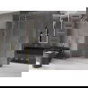 Mexen Velar prausyklos stiklinė walk-in 140 x 200 cm, skaidrus 8 mm, auksu šlifuotas - 871-140-000-03-55