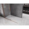 Mexen Velar stumdomosios dušo sienelės Walk-in 140 x 200 cm, permatomos 8 mm, šepečiu valyta varis - 871-140-000-03-65
