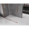 Mexen Velar stumdoma dušo siena Walk-in 150 x 200 cm, skaidri 8 mm, šepečiu valyta varis - 871-150-000-03-65
