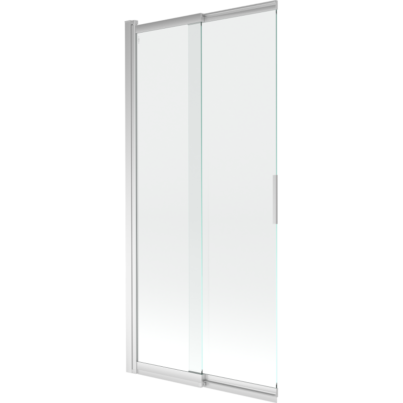 Mexen Fox dvigubas stumdomasis vonios ekranas 85 x 150 cm, permatomas, chromas - 891-085-002-01-00