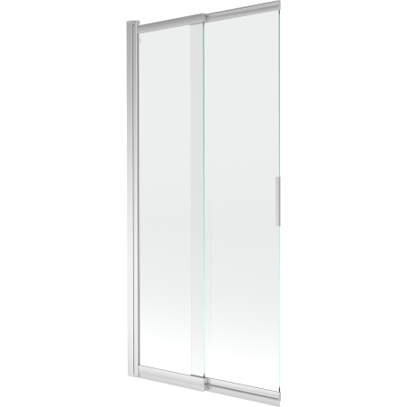 Mexen Fox dvigubas stumdomasis vonios ekranas 85 x 150 cm, permatomas, chromas - 891-085-002-01-00
