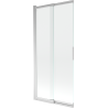 Mexen Fox dvigubas stumdomasis vonios ekranas 85 x 150 cm, permatomas, chromas - 891-085-002-01-00