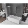 Mexen Fox dvigubas stumdomasis vonios ekranas 85 x 150 cm, permatomas, chromas - 891-085-002-01-00