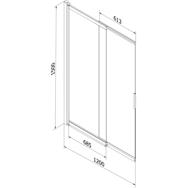 Mexen Fox 2-dalių stumdomas vonios kambario pertvara 120 x 150 cm, skaidrus, auksinis - 891-120-002-50-00