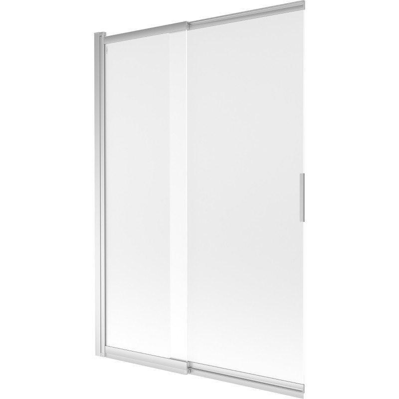 Mexen Fox 2-jų dalių stumdomas vonios ekrano dangtis 120 x 150 cm, matinė, chromas - 891-120-002-01-30