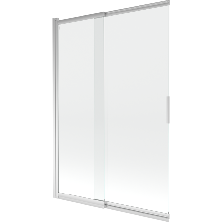 Mexen Fox dušo pertvara 2-dalė plati 120 x 150 cm, permatoma, chromas - 891-120-002-01-00