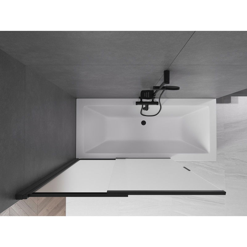 Mexen Fox dušo sienelė 2-durų stumdoma 120 x 150 cm, matinė, juoda - 891-120-002-70-30