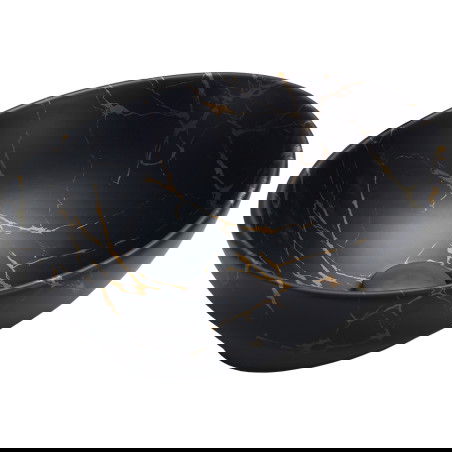 Mexen Elza ant stalviršio montuojamas praustuvas 40 x 33 cm, juodas akmuo - 21014098