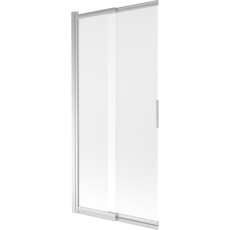 Mexen Fox 2-dalių stumdomas vonios pertvaras 85 x 150 cm, matinis, chromas - 891-085-002-01-30