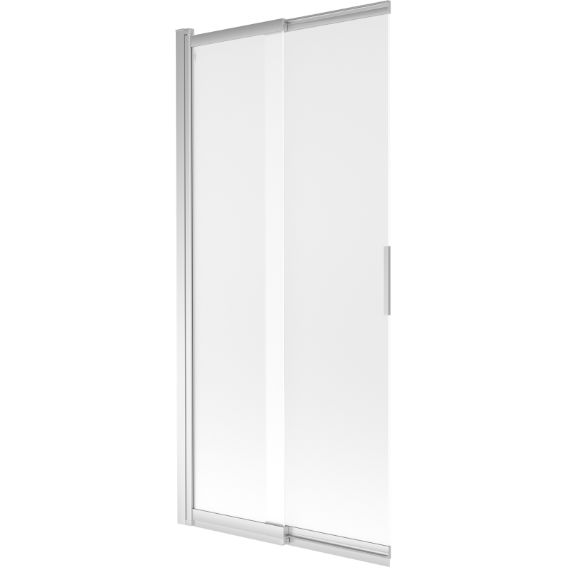 Mexen Fox vonios pertvara 2 dalių stumdomas 85 x 150 cm, matinė, chromas - 891-085-002-01-30
