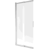 Mexen Fox vonios pertvara 2 dalių stumdomas 85 x 150 cm, matinė, chromas - 891-085-002-01-30