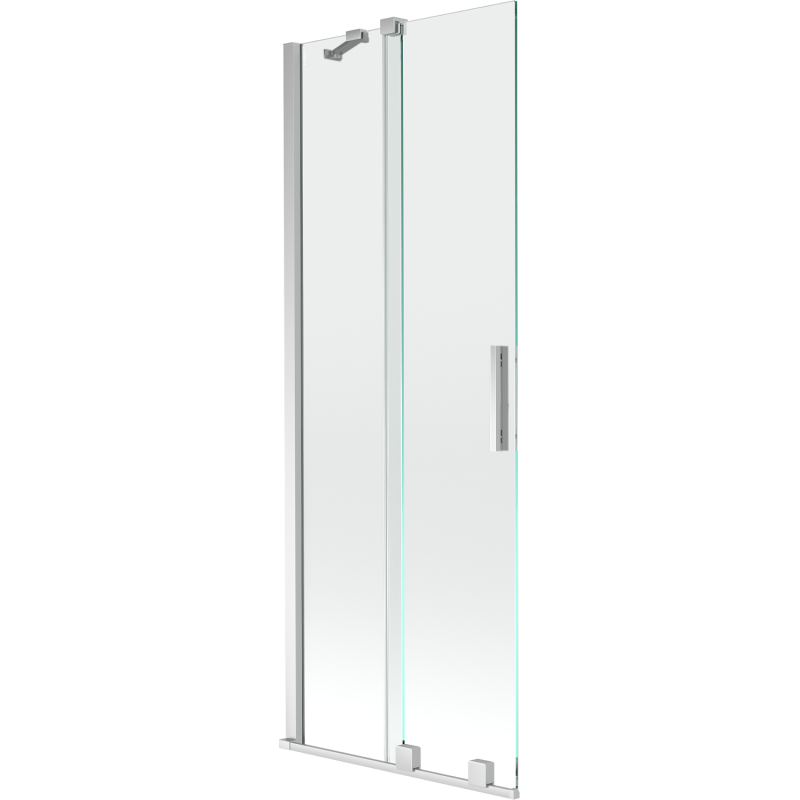 Mexen Velar vonios sienelė 2-dalių stumdomos 75 x 150 cm, skaidri, chromas - 896-075-000-01-01