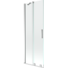 Mexen Velar vonios sienelė 2-dalių stumdomos 75 x 150 cm, skaidri, chromas - 896-075-000-01-01