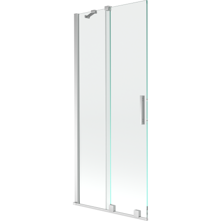 Mexen Velar dvivėrės stumdomos vonios pertvaros 85 x 150 cm, permatomos, chromuotos - 896-085-000-01-01