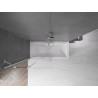Mexen Velar 2 dalių vonios ekrano slankiojantis 100 x 150 cm, skaidrus, chromuotas - 896-100-000-01-01