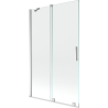 Mexen Velar dviaukštis slankiojantis vonios ekranas 110 x 150 cm, permatomas, chromas - 896-110-000-01-01