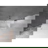 Mexen Velar 2 judamųjų dalių vonios sienelė Stumdomas 130 x 150 cm, Skaidrus, chromo - 896-130-000-01-01