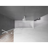 Mexen Velar dviejų dalių nustumiamas vonios ekranas 80 x 150 cm, skaidrus, baltas - 896-080-000-01-20