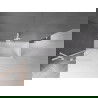 Mexen Velar 2 judamųjų dalių vonios sienelė Stumdomas 85 x 150 cm, Skaidrus, Balta - 896-085-000-01-20