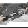 Mexen Velar vonios ekrano dviejų sparnų slankiojanti 130 x 150 cm, permatoma, balta - 896-130-000-01-20