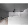 Mexen Velar dvikrypčiai dušo durys 75 x 150 cm, permatomas, juodas - 896-075-000-01-70