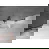 Mexen Velar 2 judamųjų dalių vonios sienelė Stumdomas 95 x 150 cm, Skaidrus, Juoda - 896-095-000-01-70