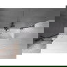 Mexen Velar 2 judamųjų dalių vonios sienelė Stumdomas 100 x 150 cm, Skaidrus, Juoda - 896-100-000-01-70