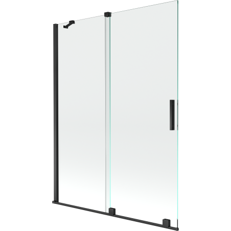 Mexen Velar stacionari dušo sienelė, 130 x 150 cm, skaidrus, juodas - 896-130-000-01-70
