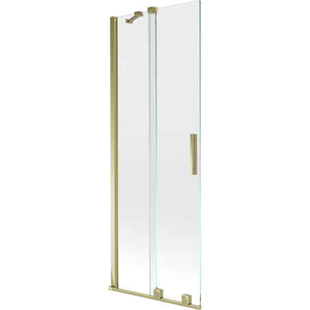 Mexen Velar 2 judamųjų dalių vonios sienelė Stumdomas 70 x 150 cm, Skaidrus, Auksinė - 896-070-000-01-50