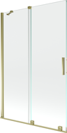 Mexen Velar voniai skirta 2-panelių stumiama siena 120 x 150 cm, permatoma, auksinė - 896-120-000-01-50