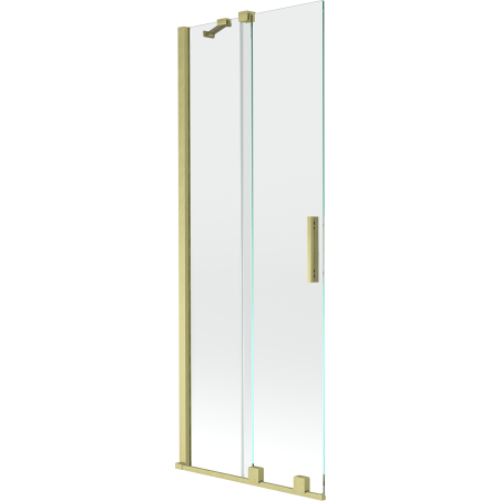 Mexen Velar 2-jų dalių pastumiama vonios pertvara 70 x 150 cm, skaidri, auksinė šlifuota - 896-070-000-01-55